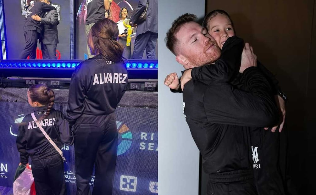 Fernanda Gómez y Saúl 'Canelo' Álvarez junto a su hija María Fernanda / Fotos: Instagram @fernandagmtz