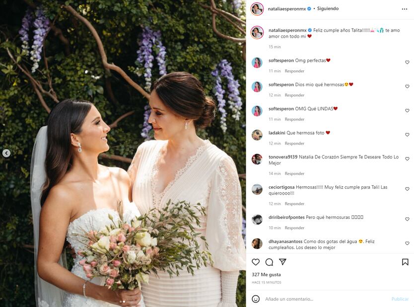 La conmovedora felicitación de Natalia Esperón a su hija en su cumpleaños