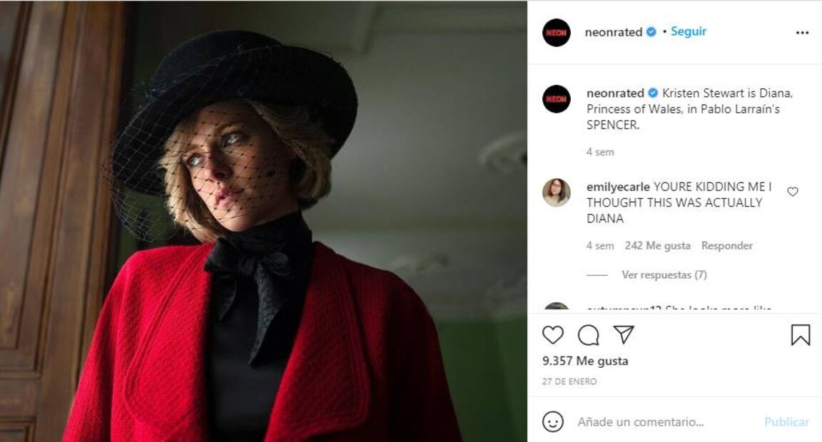Filtran fotos de Kristen Stewart como Lady Di