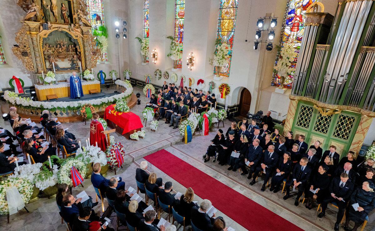 El funeral del rey Harald V de Noruega. (Foto: AFP)