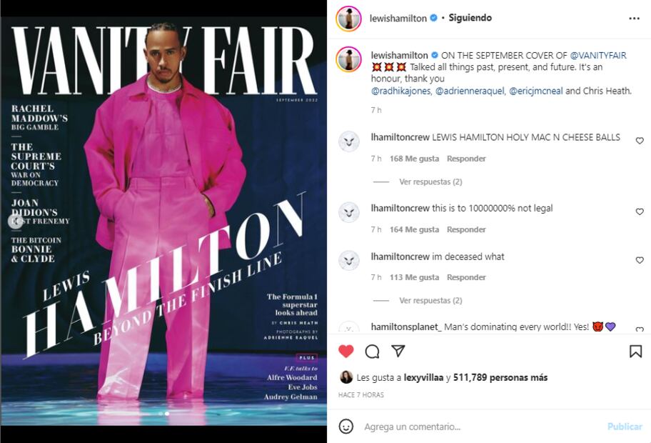 Lewis Hamilton y su look totalmente rosa por la tendencia barbiecore