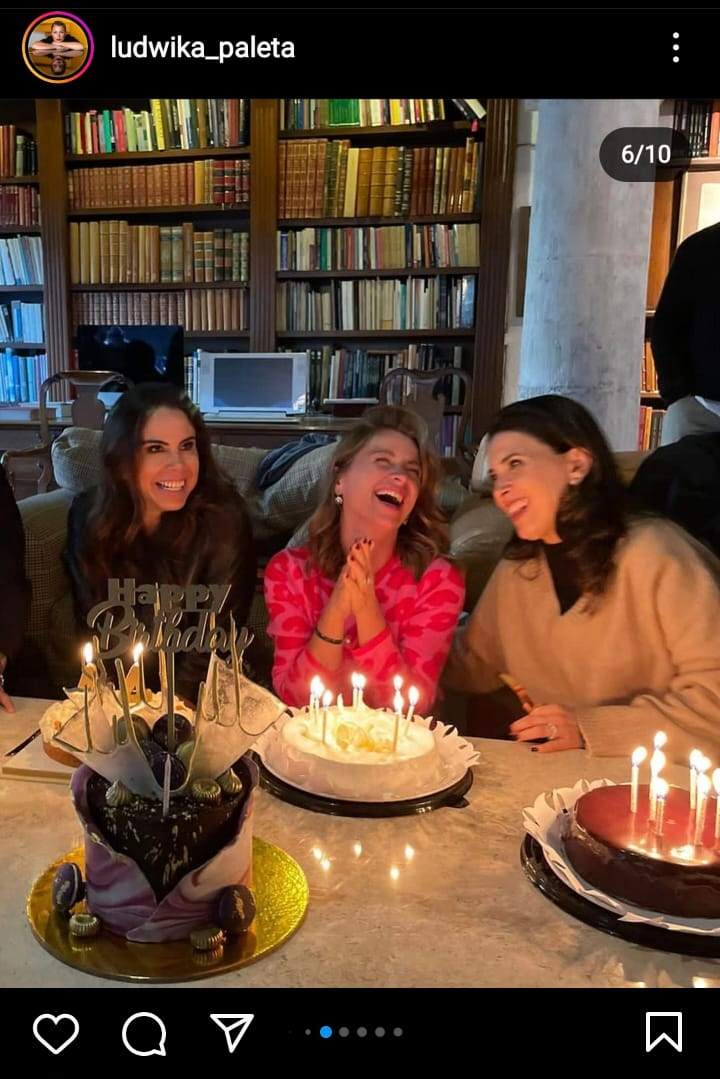 Ludwika Paleta festeja su cumpleaños 44 con Emiliano Salinas y sus mejores amigos en elegante fiesta