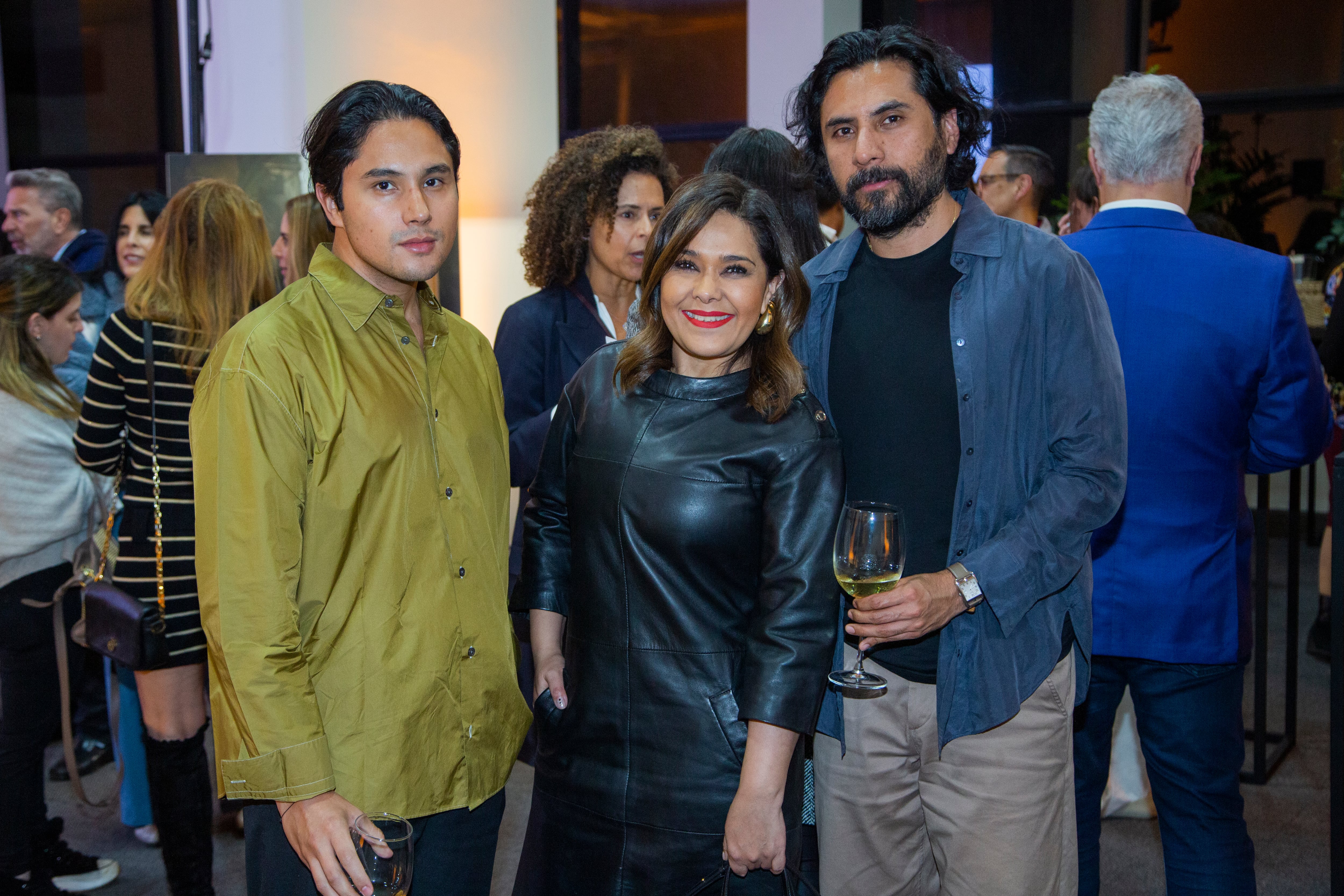 Fernando Carrillo, Gina Pineda y Marco Cuevas. (Foto: Héptor Arjona)