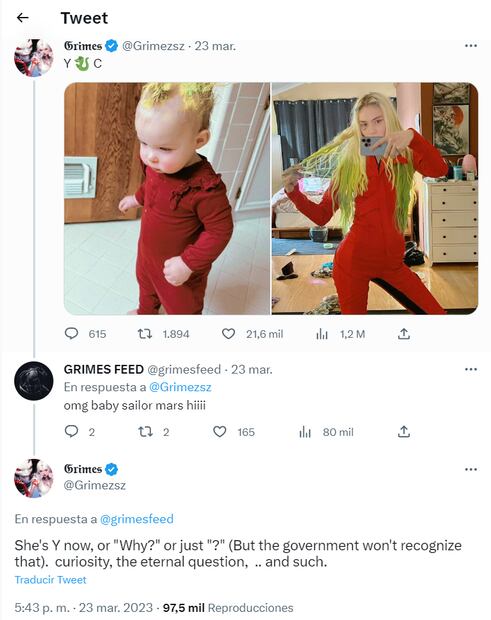 Elon Musk y Grimes cambian el nombre de su hija, "El gobierno no lo reconocerá"