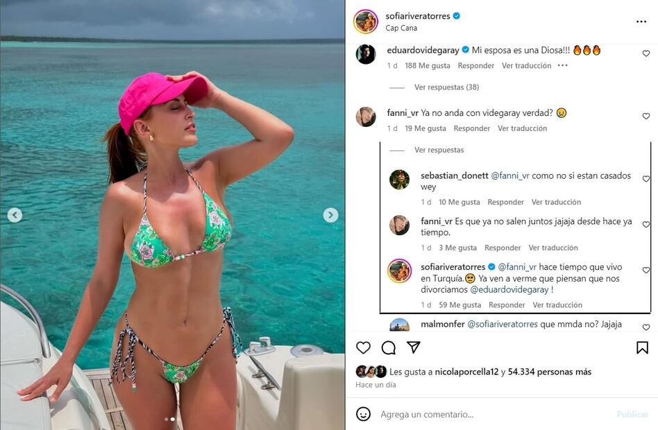 El mensaje de Sofía Rivera Torres sobre Eduardo Videgaray / Foto: Instagram