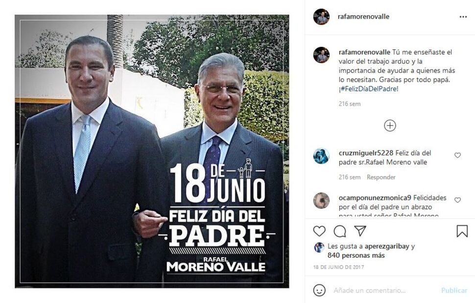 Muere papá de Rafael Moreno Valle