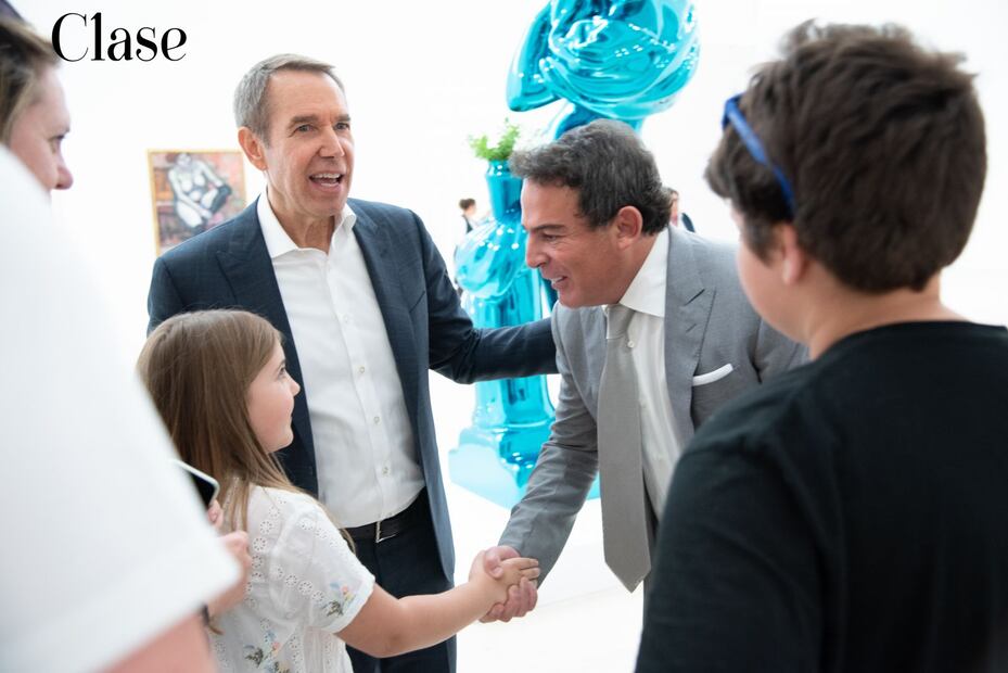 En privado con Jeff Koons y Eugenio López 