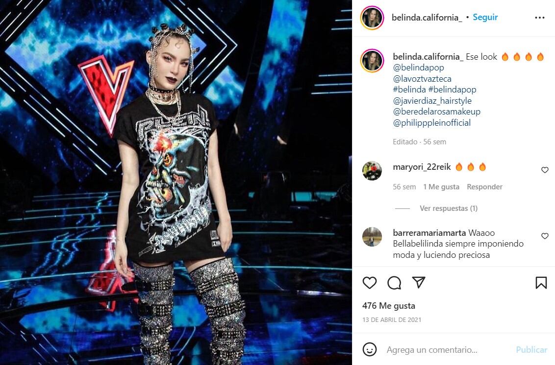 Belinda ¿presume otro anillo de Christian Nodal? Al parecer, sí
