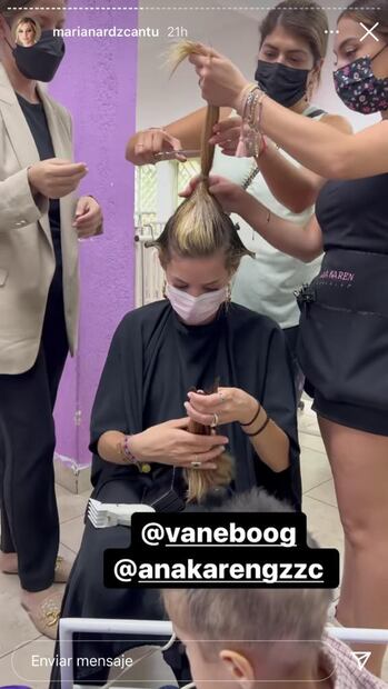 Mariana Rodríguez Cantú se corta el pelo en apoyo a niño con cáncer