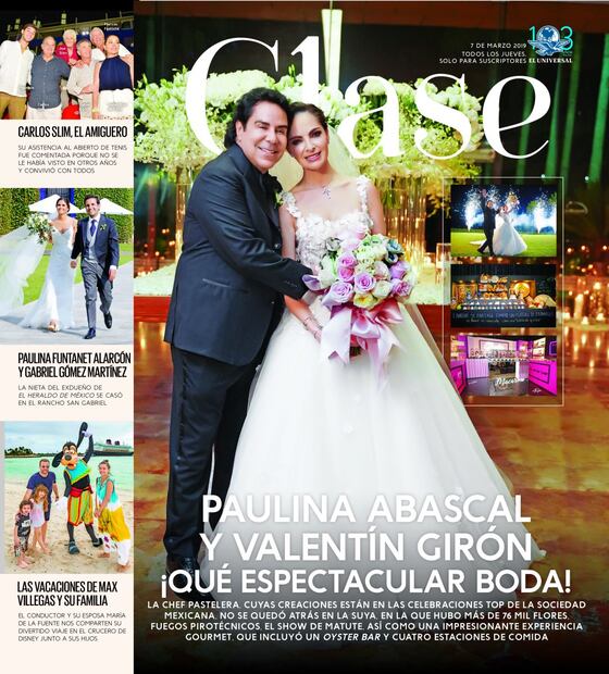 Paulina Abascal y Valentín Girón ¡qué espectacular boda! 