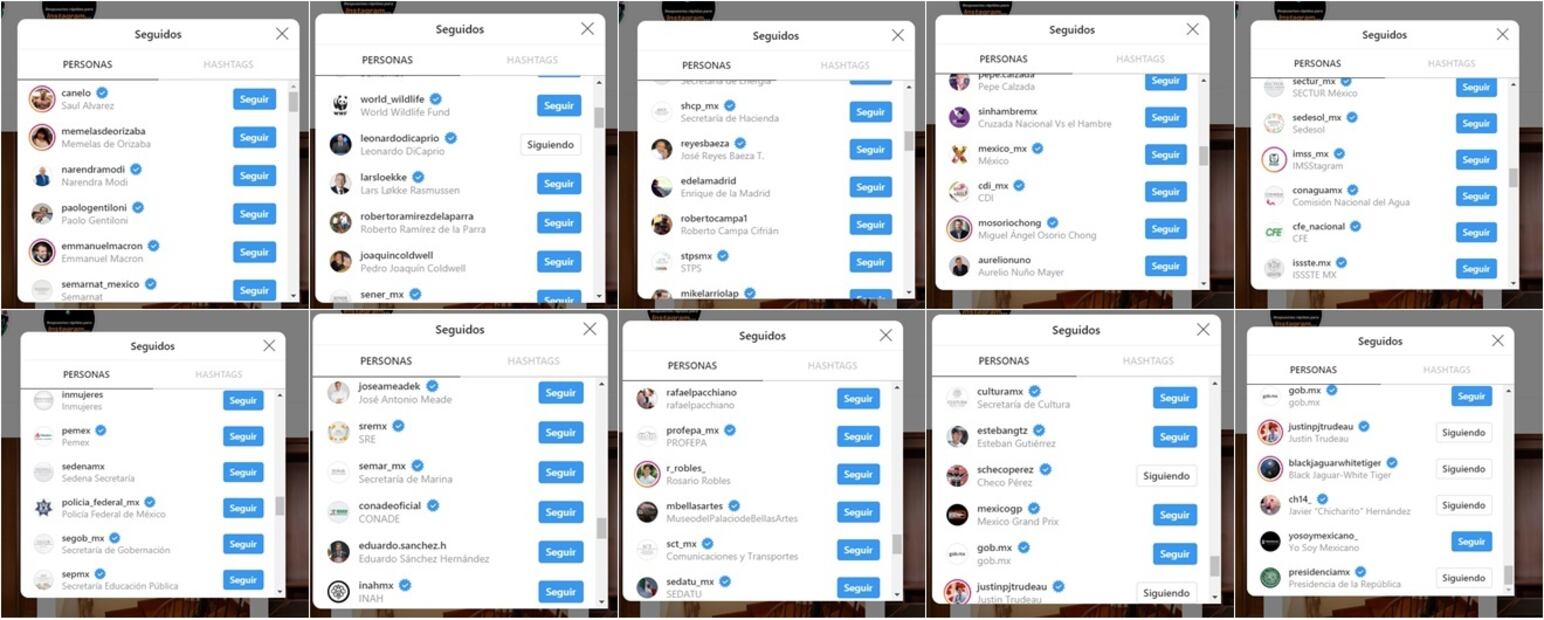 Enrique Peña Nieto ya no sigue a Angélica en Instagram, pero ella a él sí
