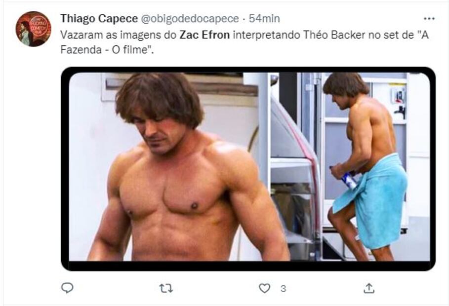 Zac Efron luce irreconocible con músculos enormes y el pelo de 'príncipe valiente'