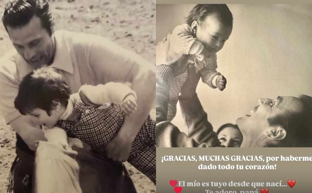 Paloma Cuevas compartió imágenes inéditas junto a su papá / Fotos: Instagram