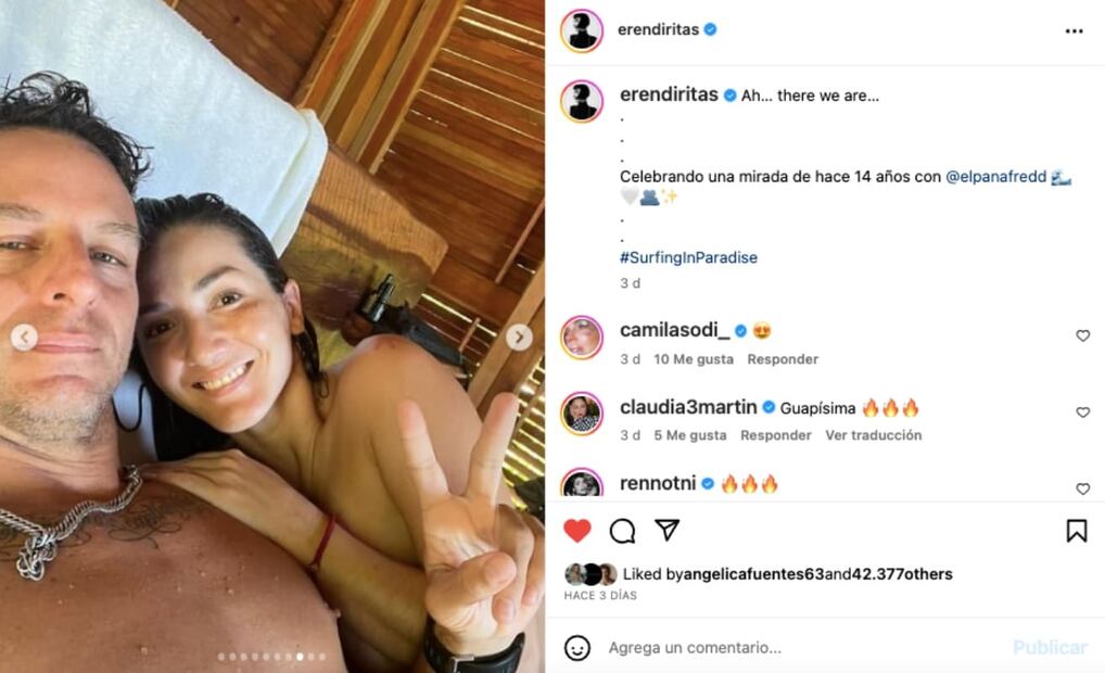 Eréndira Ibarra y Fredd Londoño / Instagram: @erendiritas