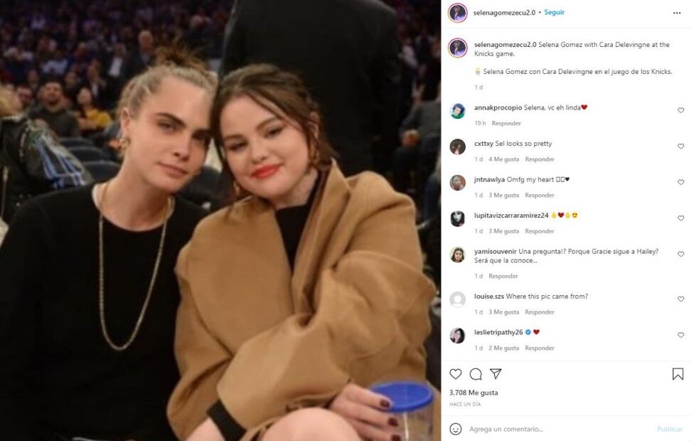 Así fue el beso entre Selena Gomez y Cara Delevingne