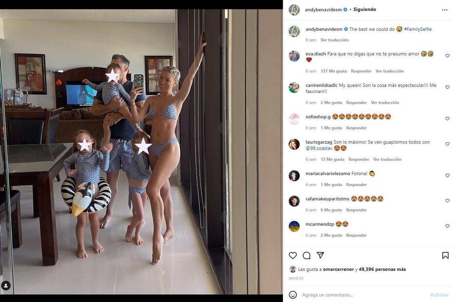 Andy Benavides está embarazada de su bebé número 4