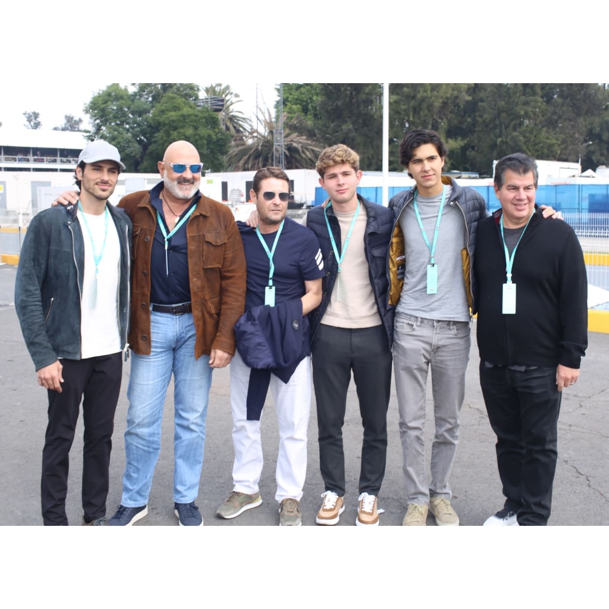 Michel Jr., Michel Kuri, Mauricio Sánchez, Mauricio Jr., Alejandro Rojas y Marco Martínez / Foto: Esteban Torreblanca