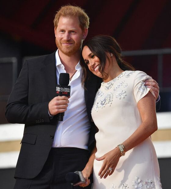 El príncipe Harry y Meghan Markle en el Festival Global Citizen de 2021 / AFP