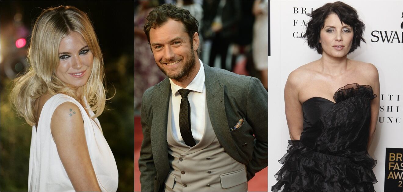 Tal parece que Sienna Miller tiene una debilidad por los hombres casados. (Fotos: Archivo)