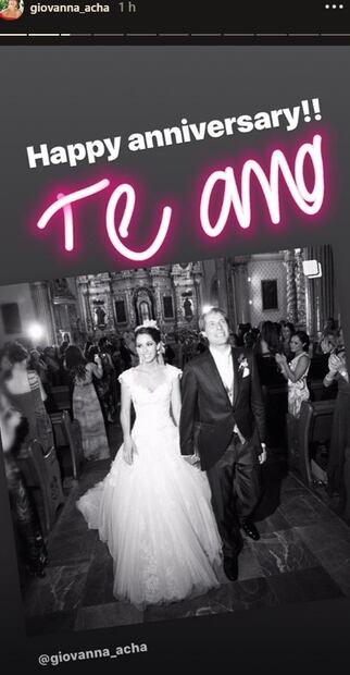 Giovanna Acha y Jordan Lindsey celebran 7 años de amor