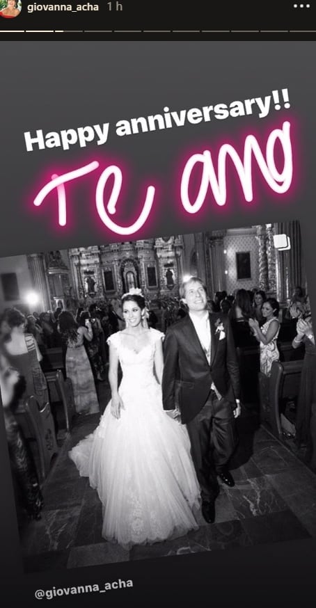 Giovanna Acha y Jordan Lindsey celebran 7 años de amor