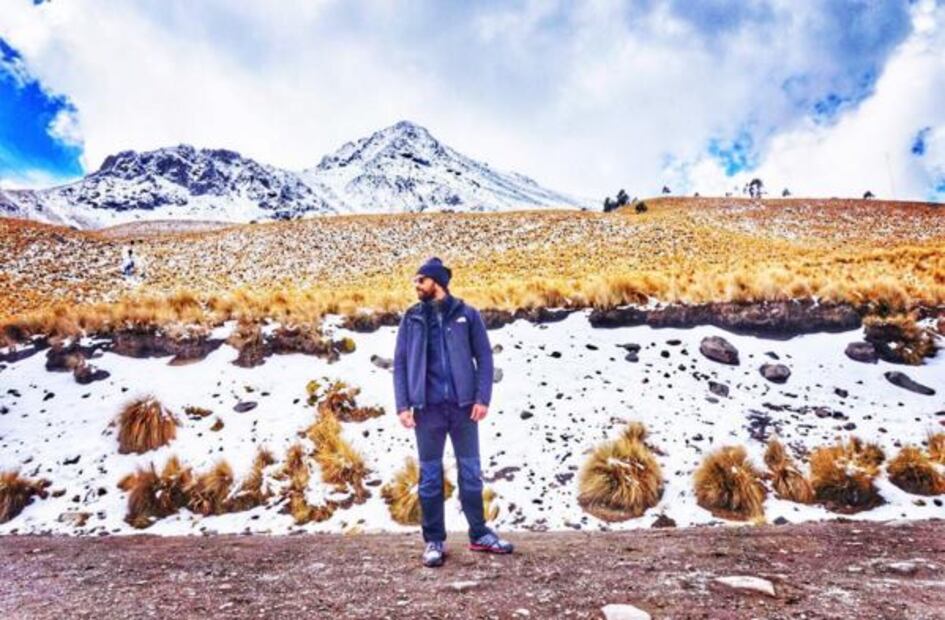 Ana Brenda Contreras e Iván Sánchez de viaje por el Nevado de Toluca