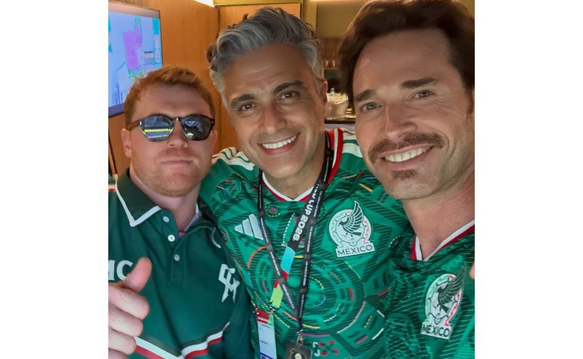 Saúl Álvarez, Jaime Camil y Sebastián Rulli. (Foto: Instagram)