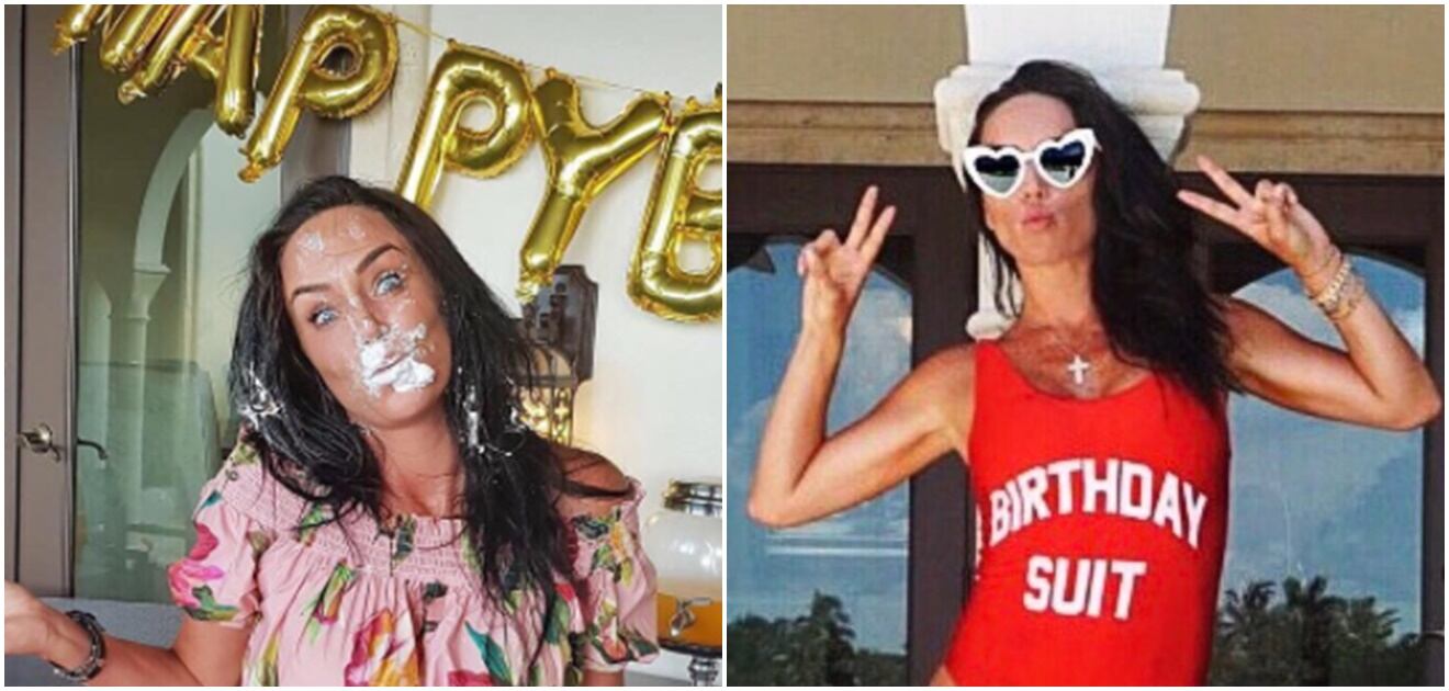 <p>Inés Gómez Mont no se salvó y fue víctima del pastelazo. (Fotos: Instagram)</p>
