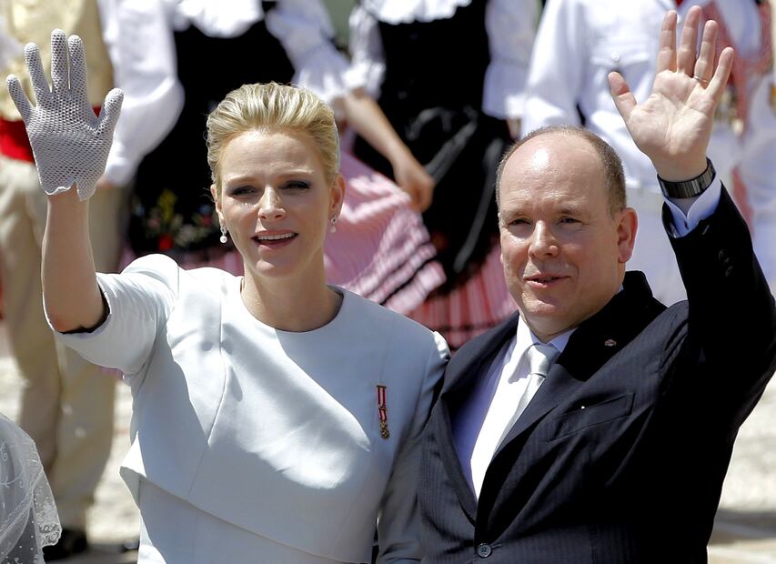 Princesa Charlene y el príncipe Alberto de Mónaco / Foto: AFP