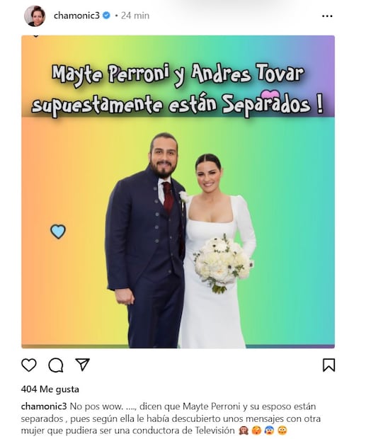 Andrés Tovar desmiente que esté separado de Maite Perroni