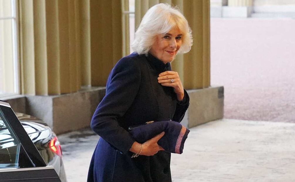 La reina Camila durante la visita del Emir de Qatar / Foto: AFP