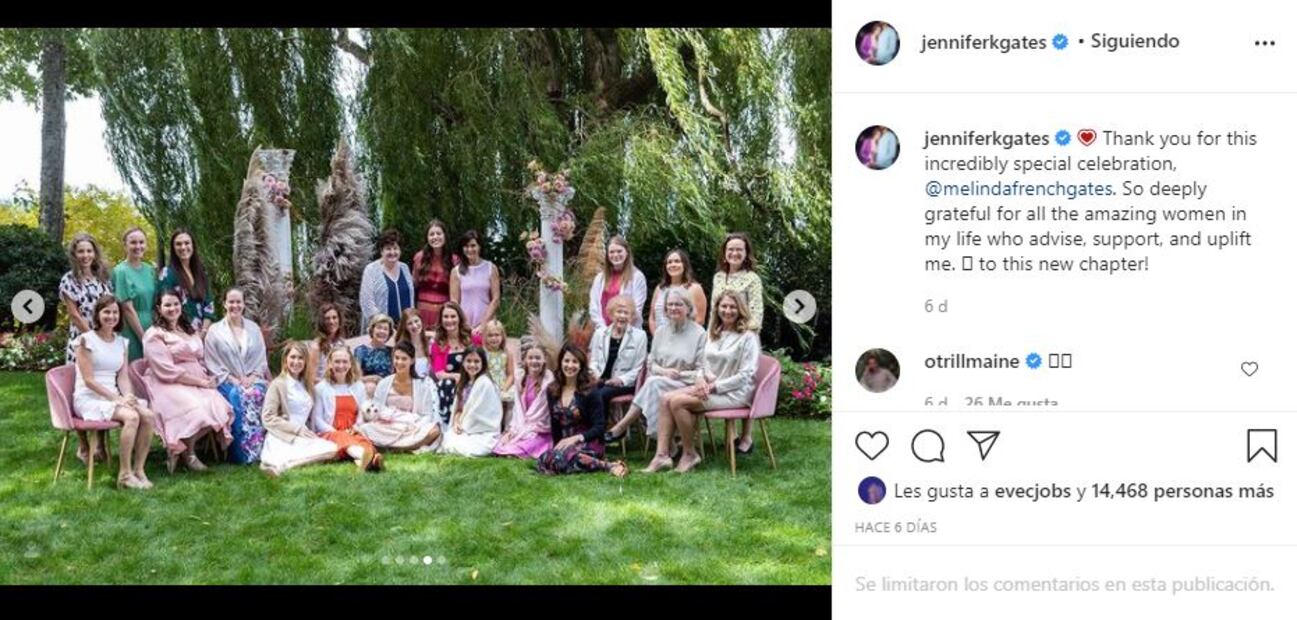 La fabulosa despedida de soltera que Melinda Gates le organizó a su hija Jennifer Gates