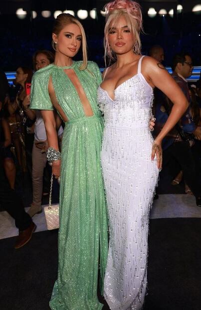 Paris Hilton y Karol G/ Instagram: @parishilton