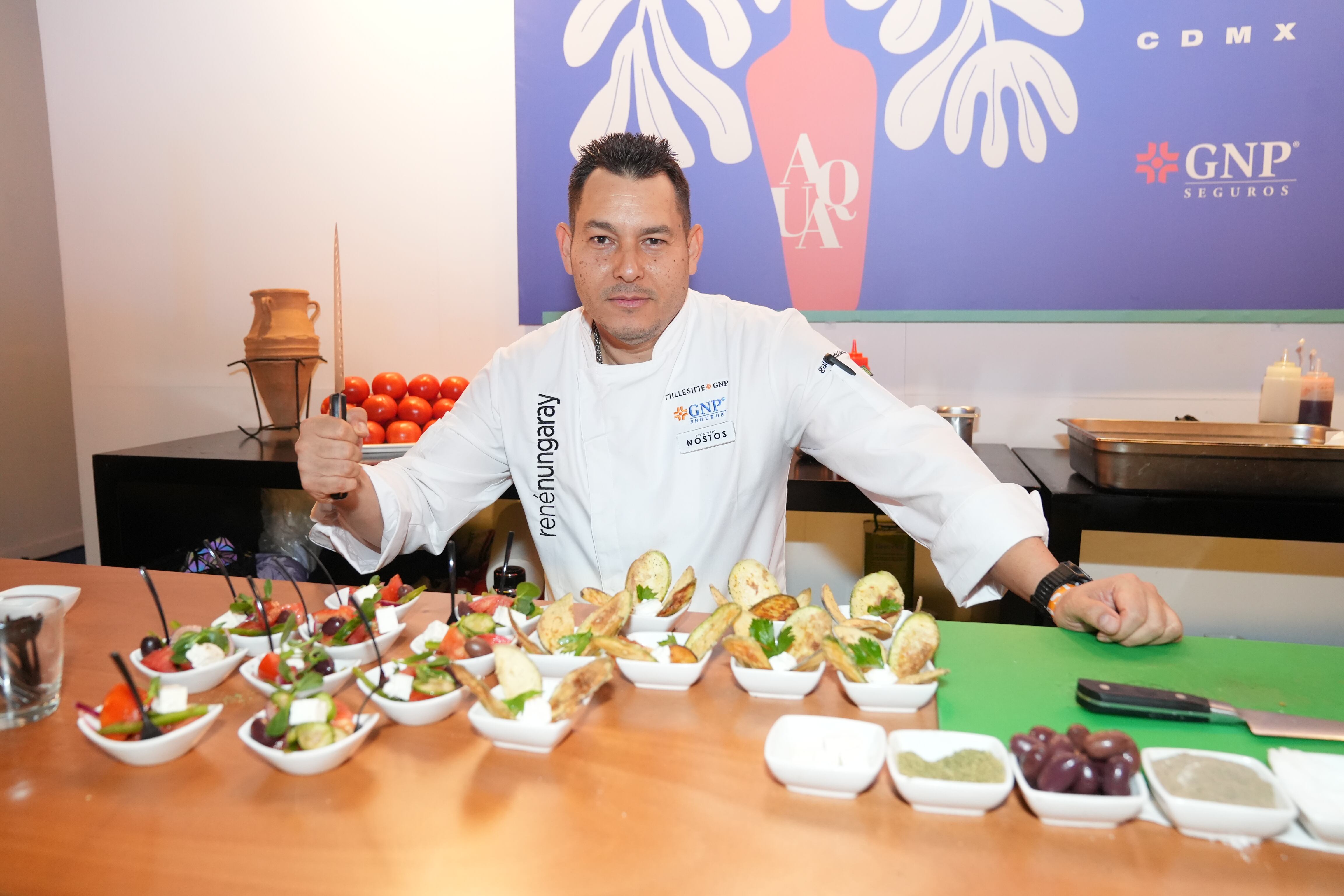 El chef René Nungaray, de Nostos. (Foto: Héptor Arjona)