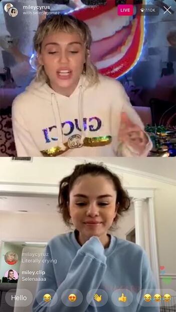 Selena Gomez revela a Miley Cyrus, en vivo, que es bipolar 