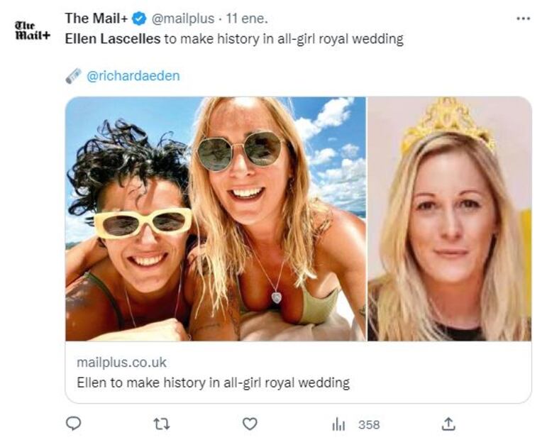 Celebran la primera boda lésbica en la familia real del Reino Unido
