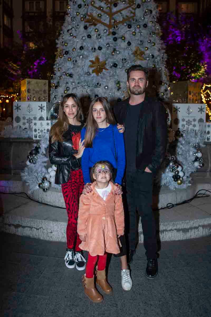 Olivia Peralta,  Luciana Hidalgo,  Olivia Morgan-Cooper y Justin Morgan-Cooper. (Foto: Esteban Torreblanca)
