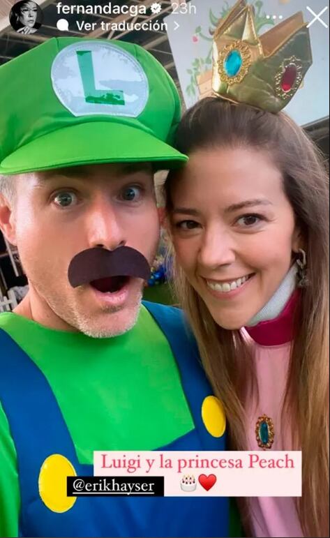 Fernanda Castillo y Erik Hayser/Instagram.