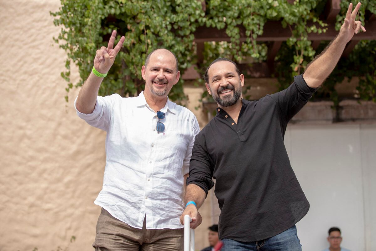 Juan Carlos Fernández y Salvador Rodríguez. (Foto: Edgar Silva Fuentes)