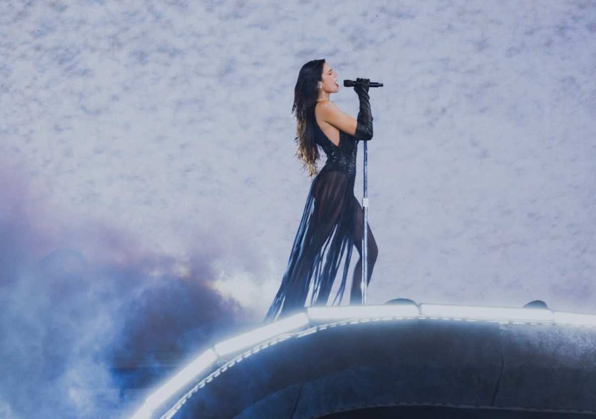 Dua Lipa durante su primer concierto en CDMX / Foto: Instagram @dualipa