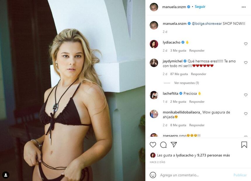 Manuela, hija de Alejandro Sanz, presume belleza en diminuto bikini