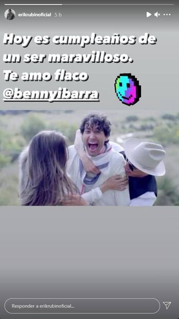 Celina del Villar celebra con todo el amor a Benny Ibarra. "Te amo, mi cielo"