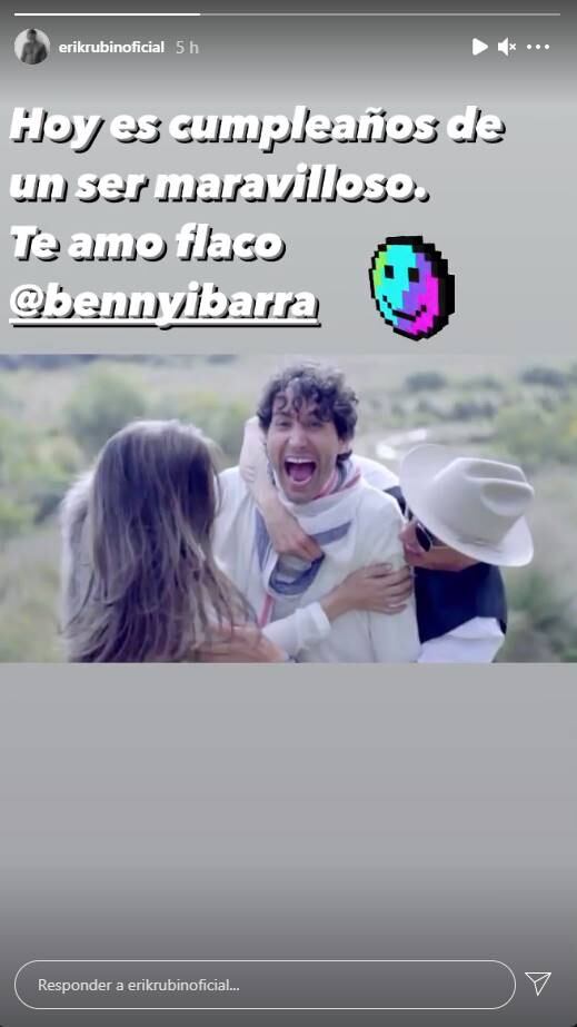 Celina del Villar celebra con todo el amor a Benny Ibarra. "Te amo, mi cielo"