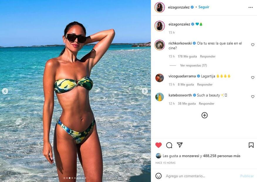 Eiza González impacta con sus bikinis en vacaciones ¡Imperdible!
