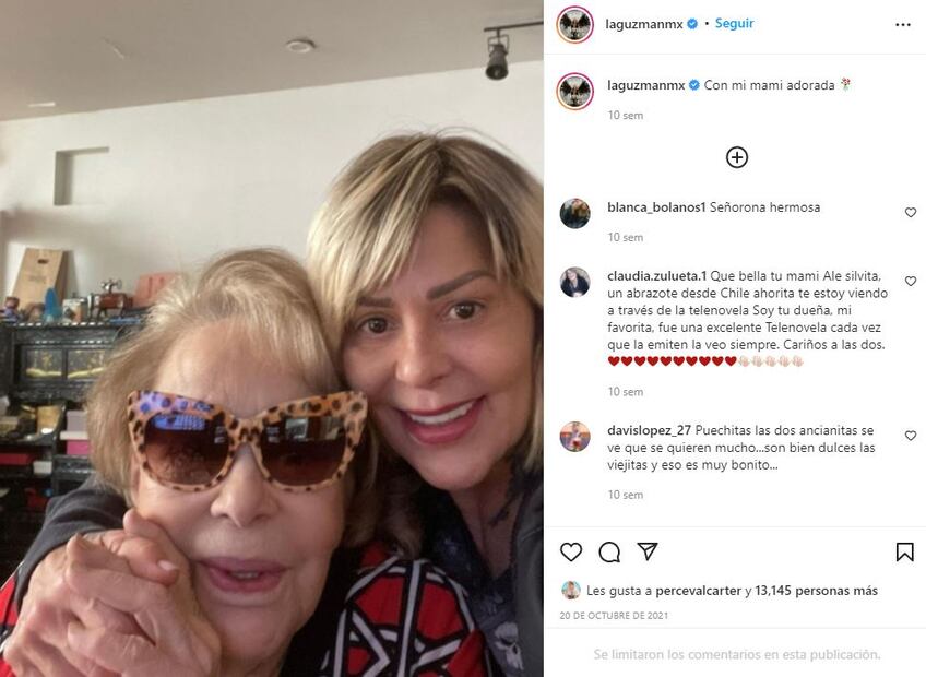 Alejandra Guzmán preocupa al compartir foto de su mamá, Silvia Pinal