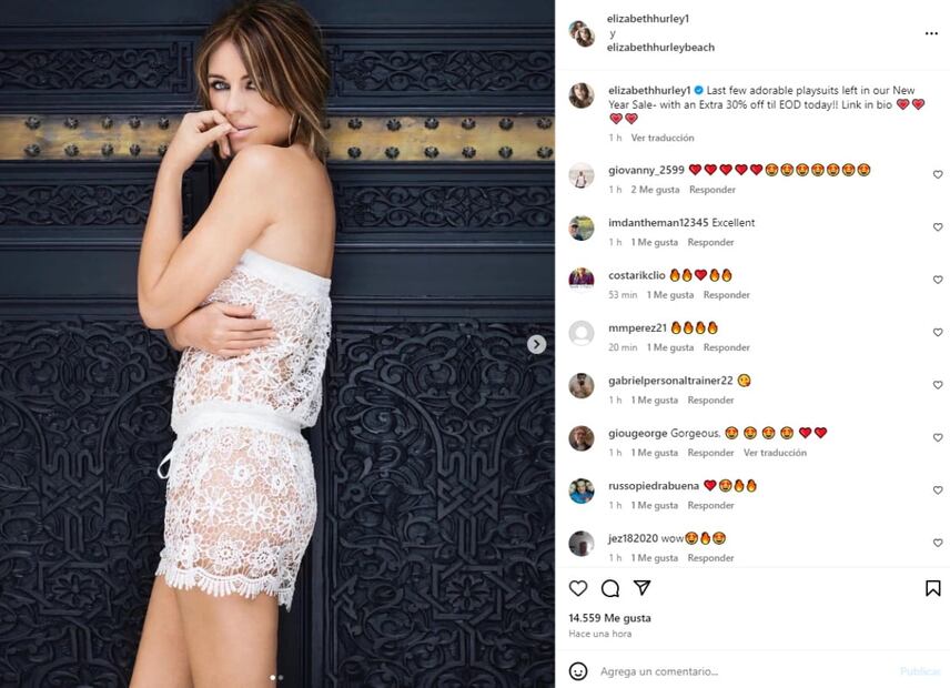 Elizabeth Hurley / Instagram: @elizabethhurley1