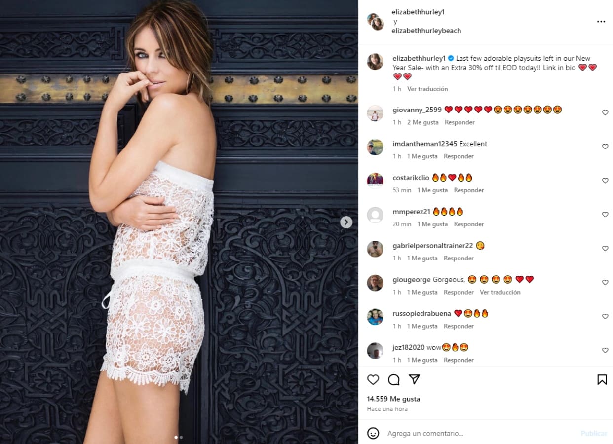 Elizabeth Hurley / Instagram: @elizabethhurley1