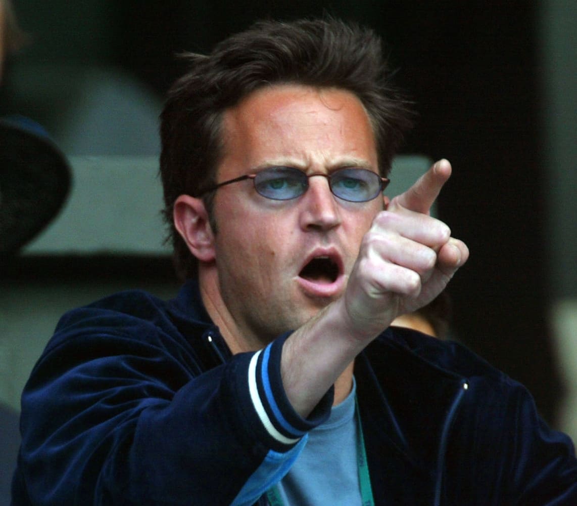 Matthew Perry en un torneo de tenis en julio de 2003 / AFP
