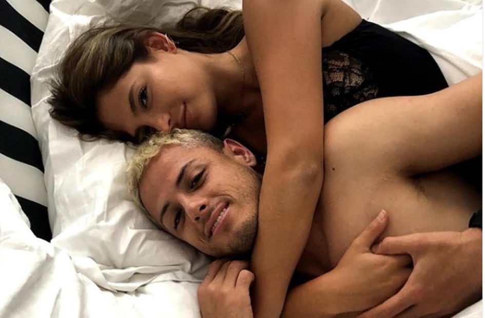 Javier "Chicharito" Hernández y Sarah Kohan / Foto: Instagram @sarahkohan