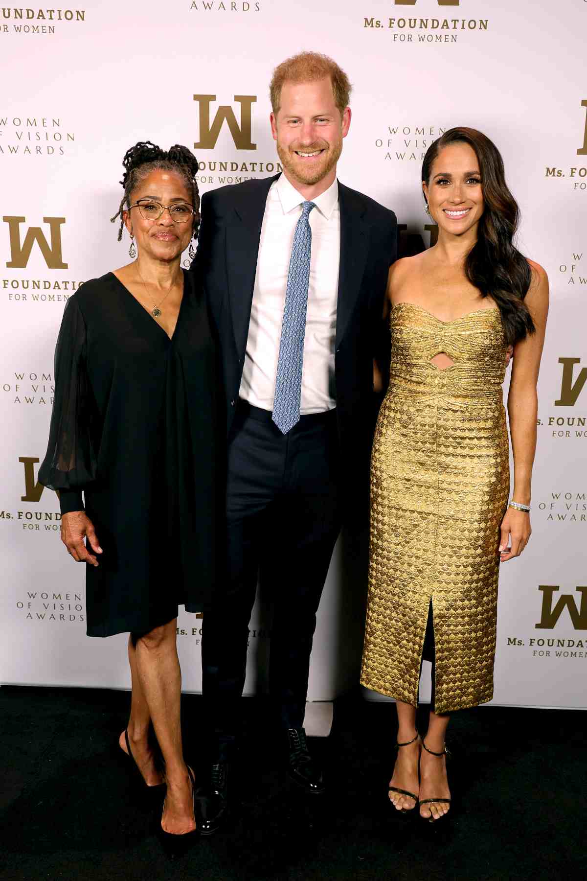 Doria Ragland, Enrique de Sussex y Meghan Markle